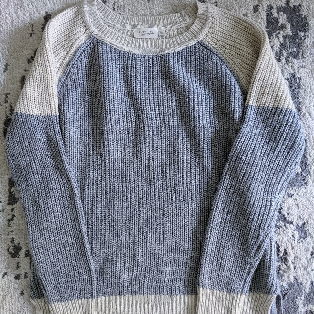 RD Style Colorblock Raglan Sweater